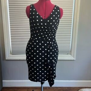 Black and cream polka dot dress, Ralph Lauren, 6p